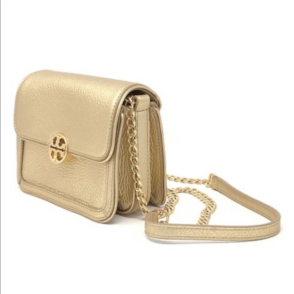 Tory Burch Gold Crossbody Bag